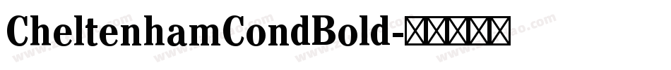 CheltenhamCondBold字体转换