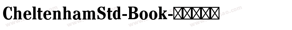 CheltenhamStd-Book字体转换