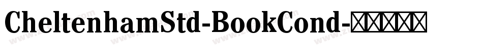 CheltenhamStd-BookCond字体转换