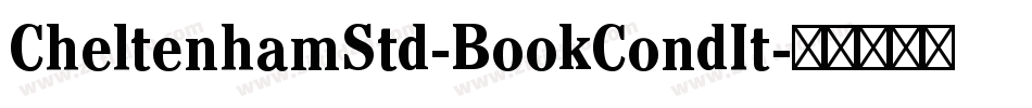CheltenhamStd-BookCondIt字体转换