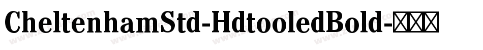 CheltenhamStd-HdtooledBold字体转换