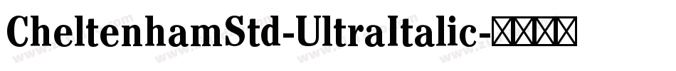 CheltenhamStd-UltraItalic字体转换