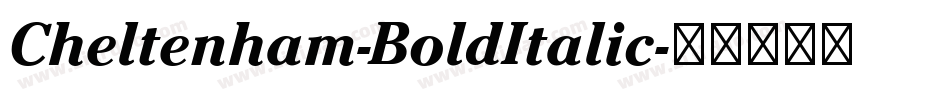 Cheltenham-BoldItalic字体转换