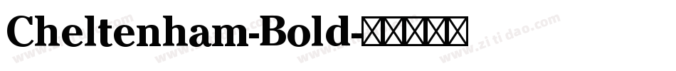 Cheltenham-Bold字体转换