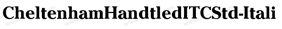 CheltenhamHandtledITCStd-Italic字体转换