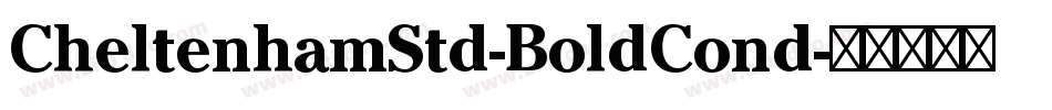CheltenhamStd-BoldCond字体转换