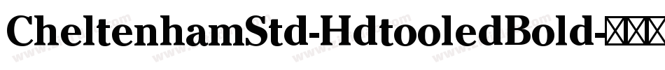CheltenhamStd-HdtooledBold字体转换