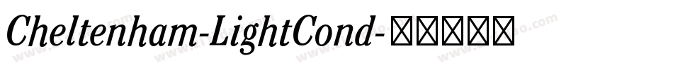 Cheltenham-LightCond字体转换