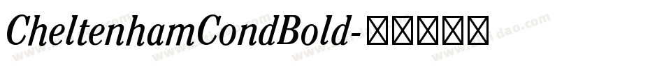 CheltenhamCondBold字体转换