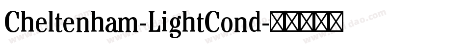 Cheltenham-LightCond字体转换