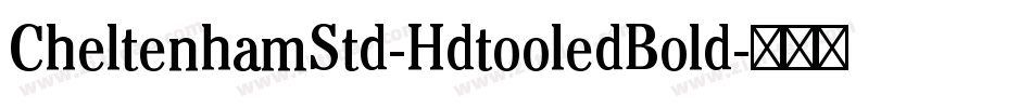 CheltenhamStd-HdtooledBold字体转换
