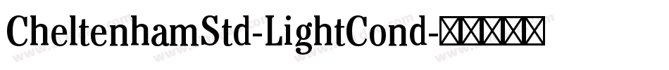 CheltenhamStd-LightCond字体转换