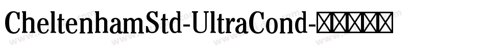 CheltenhamStd-UltraCond字体转换