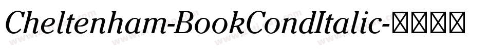 Cheltenham-BookCondItalic字体转换