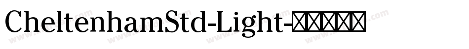 CheltenhamStd-Light字体转换