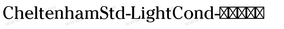 CheltenhamStd-LightCond字体转换