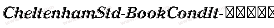 CheltenhamStd-BookCondIt字体转换