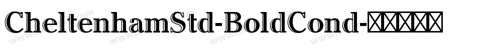 CheltenhamStd-BoldCond字体转换