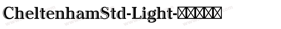 CheltenhamStd-Light字体转换