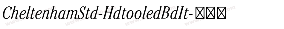 CheltenhamStd-HdtooledBdIt字体转换