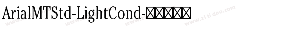 ArialMTStd-LightCond字体转换