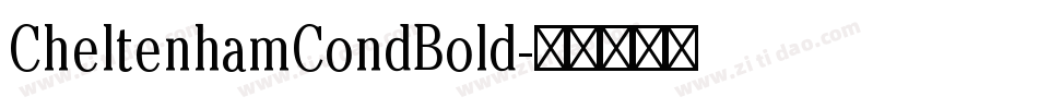 CheltenhamCondBold字体转换