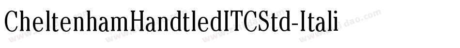 CheltenhamHandtledITCStd-Italic字体转换