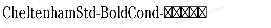 CheltenhamStd-BoldCond字体转换