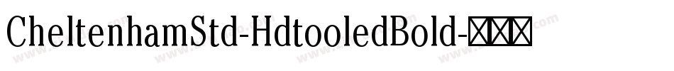 CheltenhamStd-HdtooledBold字体转换
