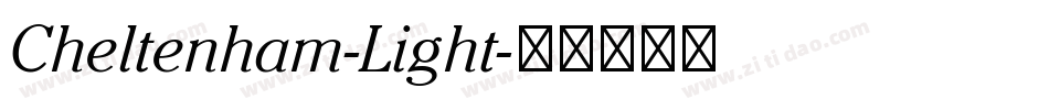 Cheltenham-Light字体转换