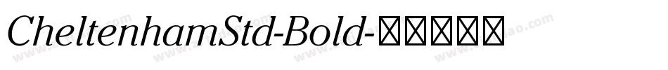 CheltenhamStd-Bold字体转换