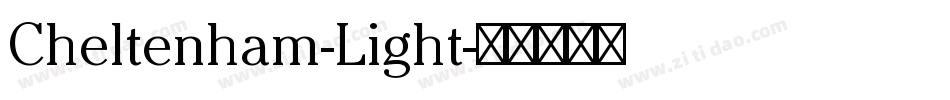 Cheltenham-Light字体转换