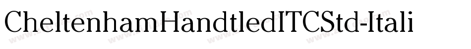 CheltenhamHandtledITCStd-Italic字体转换