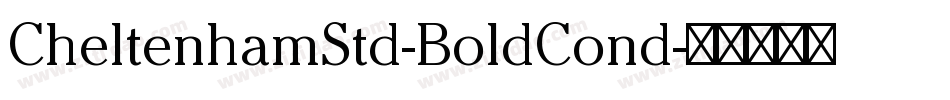 CheltenhamStd-BoldCond字体转换
