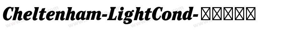 Cheltenham-LightCond字体转换