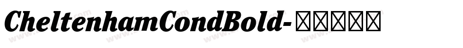 CheltenhamCondBold字体转换