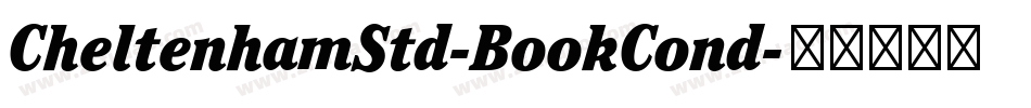 CheltenhamStd-BookCond字体转换