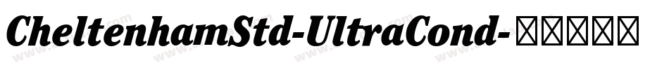 CheltenhamStd-UltraCond字体转换
