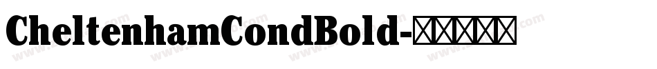 CheltenhamCondBold字体转换