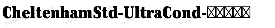 CheltenhamStd-UltraCond字体转换
