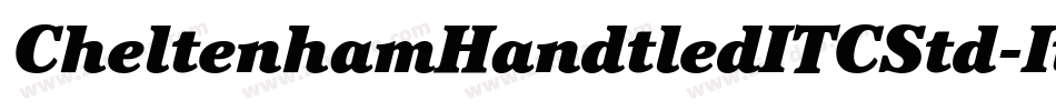 CheltenhamHandtledITCStd-Italic字体转换