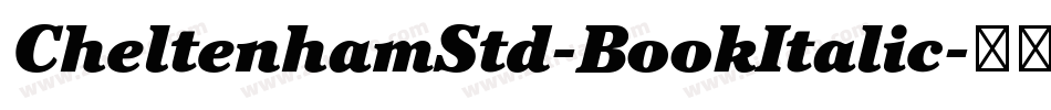CheltenhamStd-BookItalic字体转换