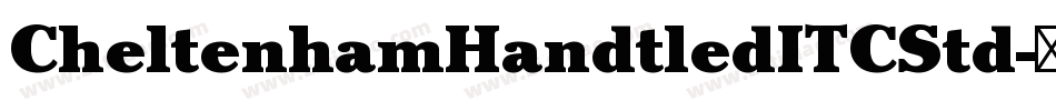 CheltenhamHandtledITCStd字体转换