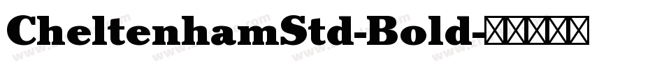 CheltenhamStd-Bold字体转换
