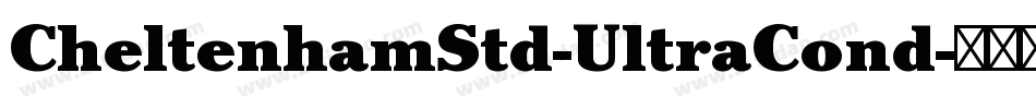 CheltenhamStd-UltraCond字体转换