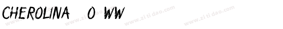 Cherolina-2O1WW字体转换
