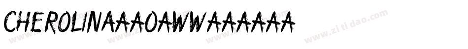 Cherolina-2O1WW字体转换
