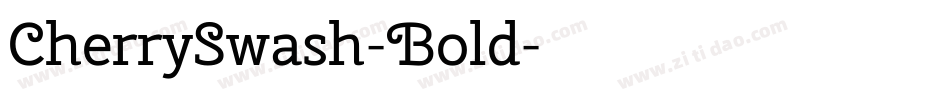CherrySwash-Bold字体转换