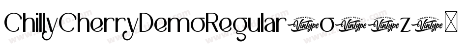 ChillyCherryDemoRegular-o24z字体转换