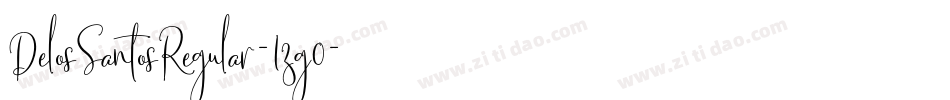 DelosSantosRegular-1zg0字体转换